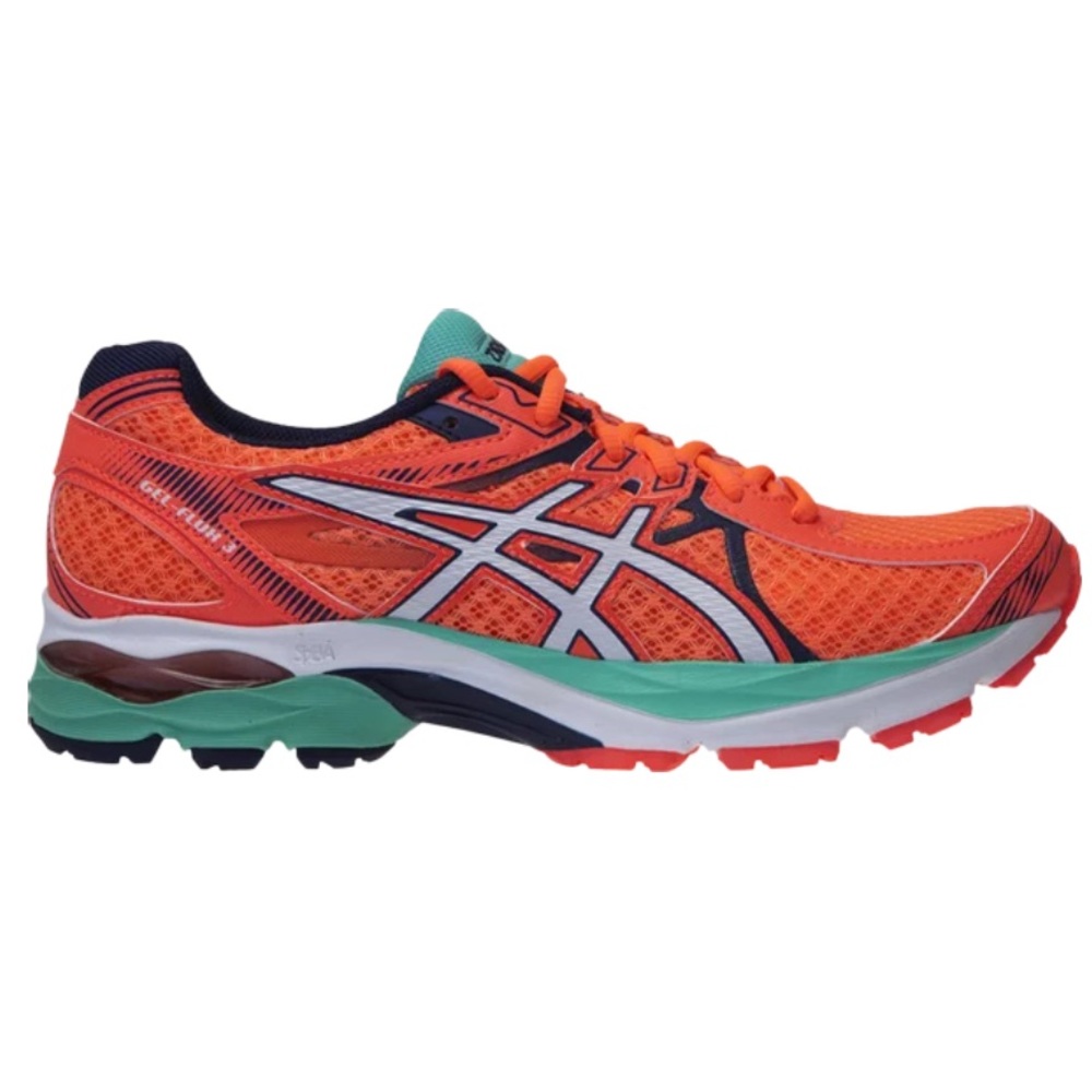 ASICS Gel Flux 3 'Flash Coral Aqua Mint' Sneakers - Size 9 - N187-10 - Picture 1 of 8